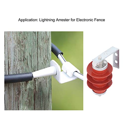 TOPINCN Lightning Arrestor Kit Electric Fence Lightning Arrester Farm