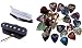 Fender Custom Shop Twisted Tele Pickup Set - Black/Chrome Bundle with Fender 24 Pack Premium Picks Sampler (an Austin Bazaar Exclusive)