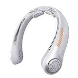 EYERZ Portable Neck Fan - Rechargeable Personal Fan with Neck Support, 5-Speed Quiet Lightweight Long Lasting Neck Fan, Fathers Day, Mothers Day Gifts, Full Surround Cooling for Travel, Hot Flashes