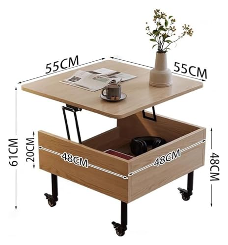 Mesa de centro elevable ideal para cenar, jugar o trabajar cómodamente desde el sofá de casa 3
