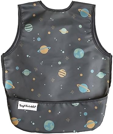 Tiny Twinkle - Mess-Proof Apron Waterproof Baby & Toddler Food Bib - PFAS, PVC, BPA, Phthalate Free