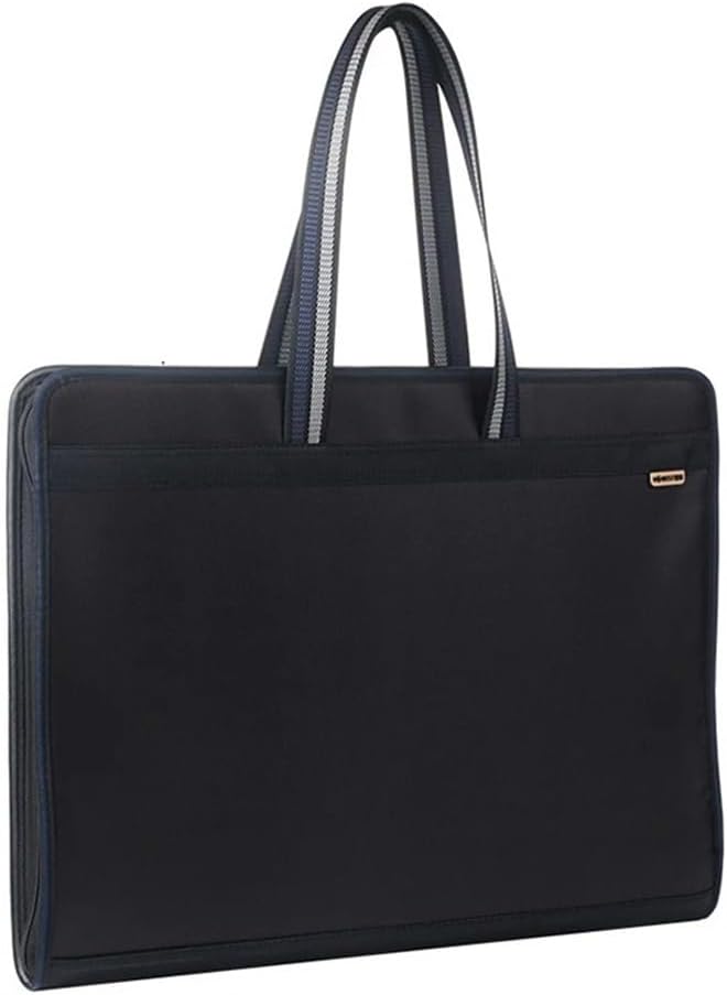 書類収納バッグ A3フォルダー 大容量 多層ハンドバッグ アートパッケージ オックスフォード布ハンドル ジッパー収納バッグ フォルダ