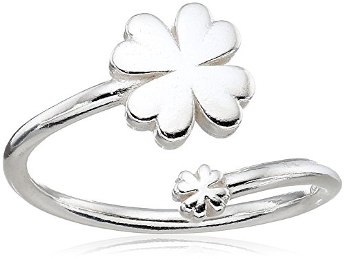 Alex and Ani Ring Wrap, Four Leaf Clover Sterling Silver Bangle Bracelet