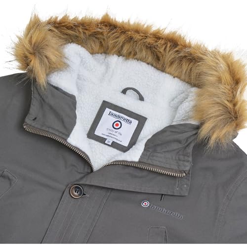 Mens Parka Faux Fur Hooded Jacket4