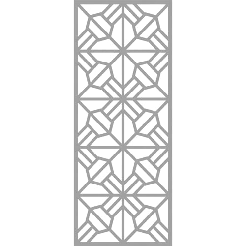 Image of 29 3 /8 inchW x 74 3 /8 inchH x 3 /8 inchT Auburn Decorative Fretwork Wall Panels in Architectural Grade PVC