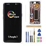 [Lilac Purple Frame]AMOLED LCD Digitizer Screen Touch Assembly Replacement LCD Display for Samsung Galaxy S9 Plus G965 G965U G965W G9650 SM-G965F SM-G9650/DS SM-G965F/DS 6.22' by BITANR (Lilac Purple)