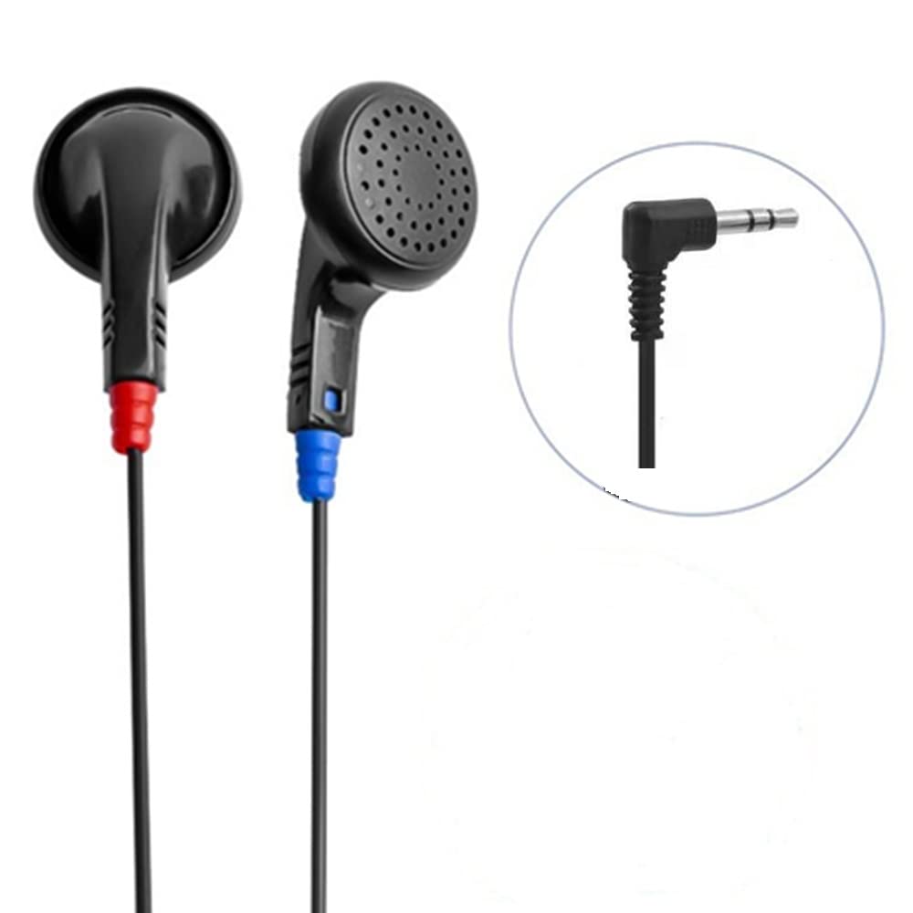 100 Pack Einweg-Kopfhörer - Klassisch, Schwarz, 32 Ohm, 1.2 m Kabel, 3.5 mm Klinke - Ideal für Schulen & Lernen
