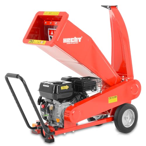 Hecht Benzin Häcksler mit kraftvollen 7,0 PS 4-Takt Motor und 208 ccm - ideal für dickes und...