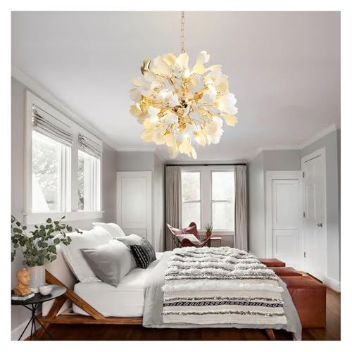 Lustre suspendu en cristal Arabella au design de feuilles