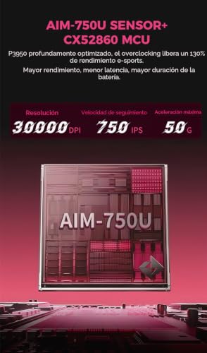 Ratón para juegos DAREU AE6 Pro: Ligereza extrema y sensor PAW3950 30K 5