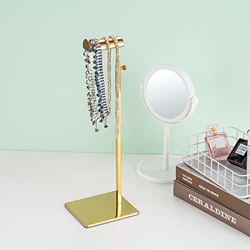 Elitnus Gold Set Of 2 Adjustable Height Purse Display Stand - Metal Handbag Display Stand Set - Single Hanging Hook For Boutique Store #TOP5