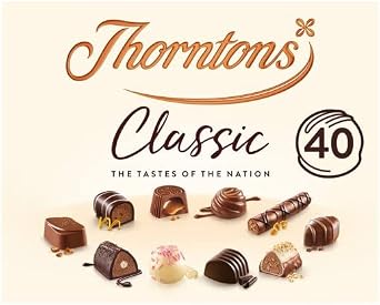 Thorntons Classic Collection, Chocolate Hamper Valentine's Day Gift Box, Celebration of British Tastes, Assorted Milk, White and Dark Chocolates, Pack of 1 x 449g