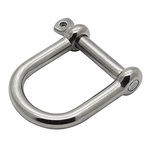 Extreme Max 3006.8225 Boattector Stainless Steel Wide D Shackle - 1/4" #TOP2
