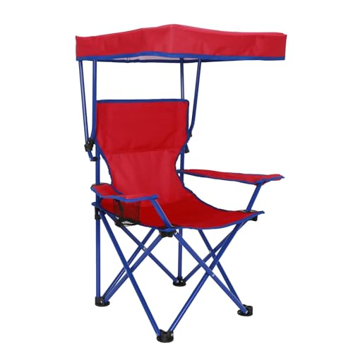 CNEIESD Kids Folding Camping Chair Sturdy Frame with Safety Lock Umbrella Lightweight Portable Outdoor Chair for Beach Picnic Camping Chairs