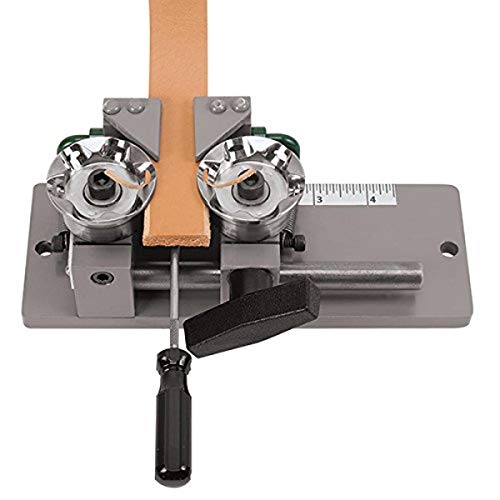 Weaver Leather Supply Strap Edger for Leather Working, Strap Edger for Leather Crafting, Leather Edger,Bluegrass Edge Strap Edger, Hand Operated Edge Strap Edger - Accommodates 3/8" to 3" strap widths