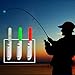 Fawyobs 10 Pcs LED Night Fishing Rod Tip Lights - Late Night Bite Indicators, Color-Changing Flashing Alarm Lights & Fluorescent Sticks (red, Round Style)