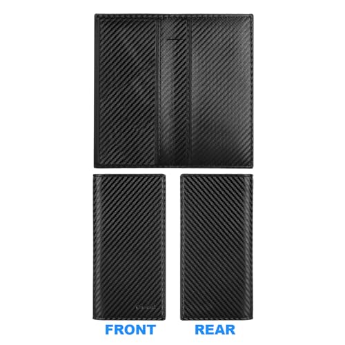 Image of CASMONAL Checkbook Cover for Women & Men, PU Leather Wallet RFID Blocking