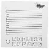 VALICLUD Wimpern Display Board Wispy Extension High Kiss Lashes Tray Wimpern Zubehör Wimpernhalter Wimpern Veredelungswerkzeug Wimpern Veredelungspalette Acryl Weiß