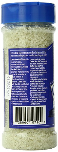 Light Grey Celtic Sea Salt Shaker – Easy To Use, Large Refillable, Reusable Glass Shaker With Additive-Free, Delicious Sea Salt - Gluten-Free, Non-Gmo Verified, Kosher And Paleo-Friendly, 8 Ounces #TOP2