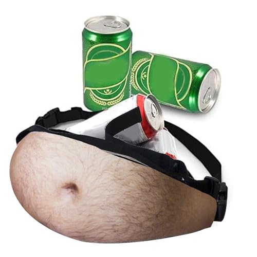 AWAVM Poche Ventre De Bière Sac Banane pour Homme Multifonctionnel Papa Drôle