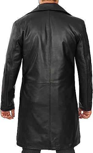 Blingsoul Leather Car Coats For Men - Black/Brown Real Leather