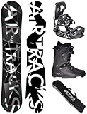 Airtracks Snowboard Set Tavola Refractions Game Extra Wide Uomo 159CM - Attacchi Master - Scarponi Strong ATOP 44 - Sacca/Nuovi