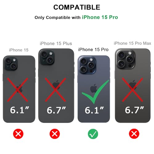 Coque iPhone 15 Pro anti-rayures étui robuste bois et carbone sans traces