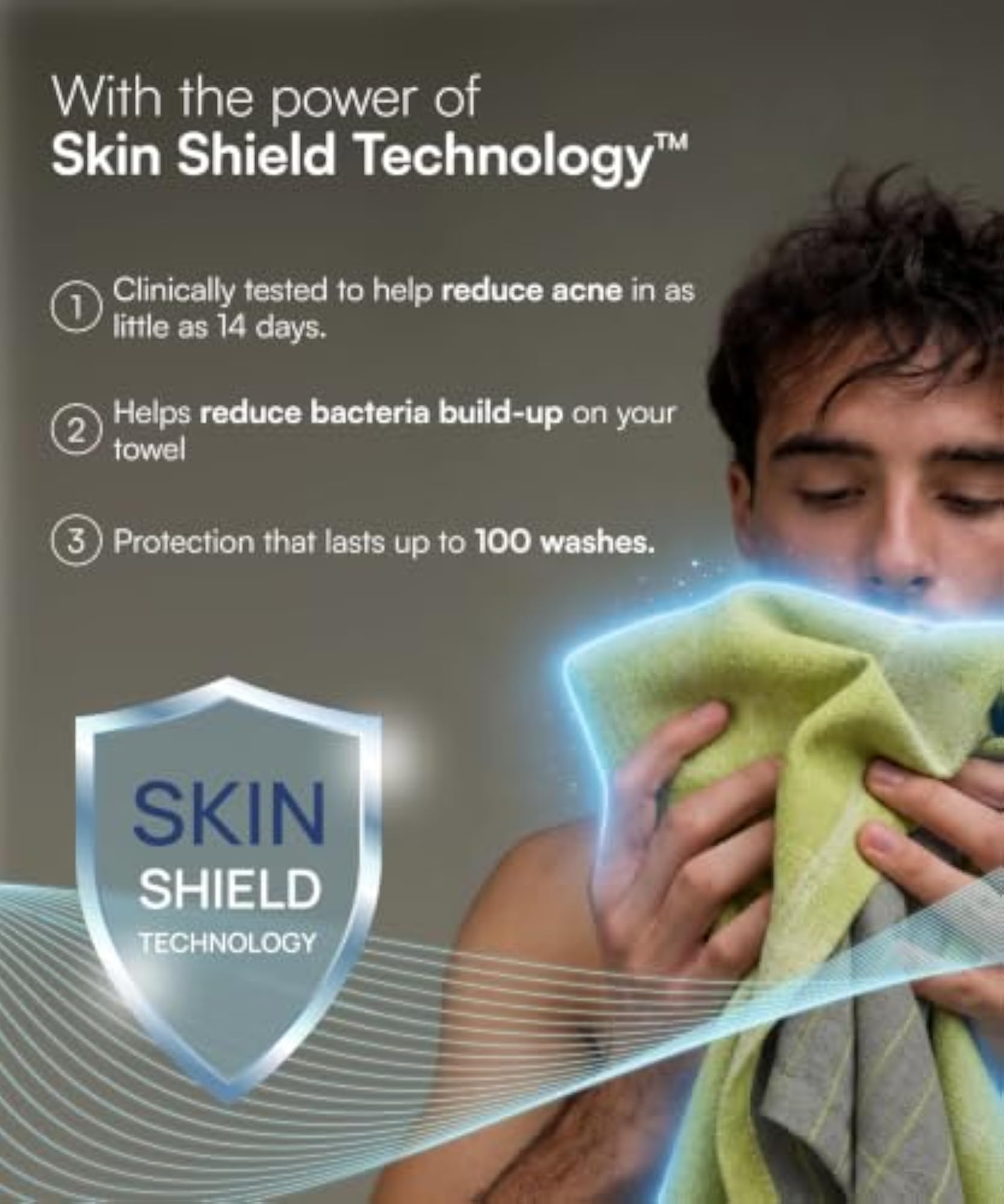 Double Cloth Bath Towel for Sensitive Skin