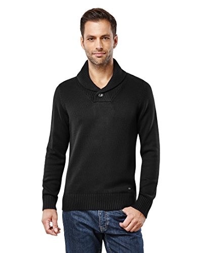 Jersey de invierno para hombre Vincenzo Boretti de punto grueso en color gris