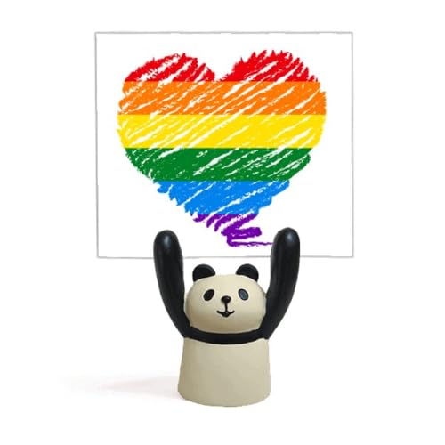 Support pour mémo LGBT arc-en-ciel avec pince en acier inoxydable stable