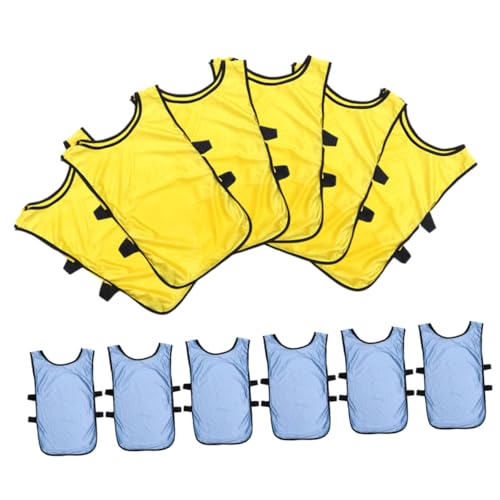 BRIGHTFUFU 12pcs Soccer Training Vest Men's Basketball Vest Pinnies for Boys Girls Washable Comfortable