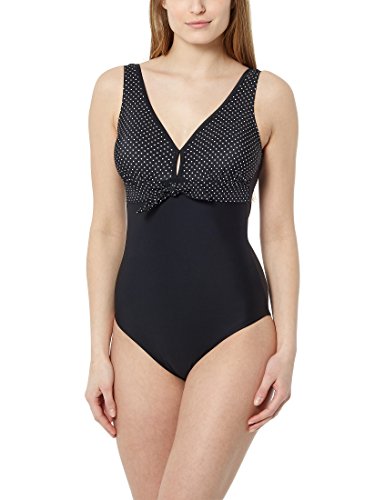 Berydale Bañador sin aros y escote ajustable individualmente, Mujeres, Negro, 46 Cover