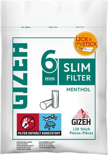 GIZEH Slim Filter Menthol (10x120) SUP