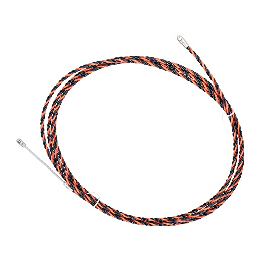 Steel Wire Cable, Red Black Double Strand Rope Stainless Steel 5m Coated with Great Softness Stainless Steel Wire Rope for Elevators & Tower Cranes