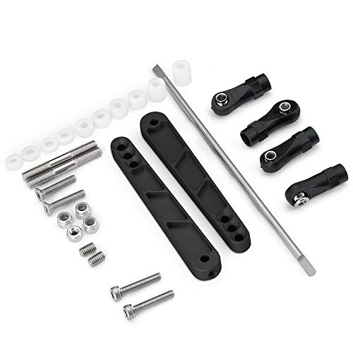 Alloy Rear Anti-Sway Bar Swaybar Set for 1/10 RC Axial Wraith RR10 Bombers (Black)