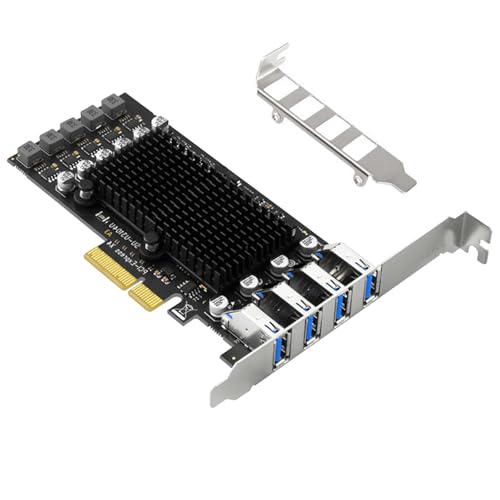 Carte PCIE USB3.2 4 ports transfert ultra rapide 10Gbps pour PC fixe