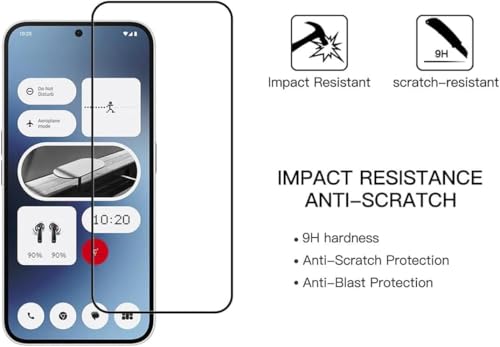 Image of Premium Tempered Glass Screen Protector Guard Compatible For Nothing Phone (2A) Plus 5G / 2A+ Plus 5G (6.7 Inch, Pack of 1) | Edge to Edge Coverage With Easy to installation kit