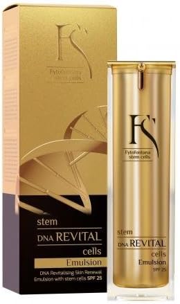 Research Product DNA Revital Emulsion with Stem Cells, Hexapeptide-37, Tripeptides, Hyaluronic Acid & TrioStem3 Complex, SPF 25, 30 ml Made in Switzerland