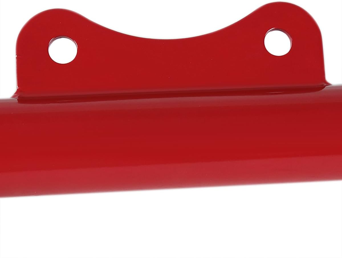 Spec-D Tuning Rear Lower and Upper Red Carbon Steel Control Arms 4PC Compatible with 1979-2004 Ford Mustang
