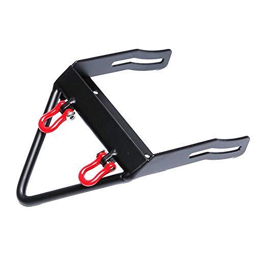 DJX Steel Front Bumper with Winch Mount Shackles for 1/10 Axial SCX10 RC Rock Crawler