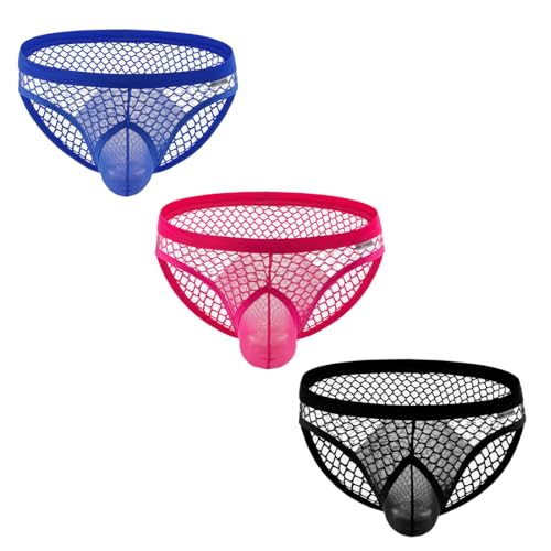 TAPUU Mens Mesh Breathable Briefs Underwear