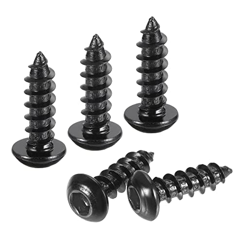 Vis autotaraudeuses hexagonales M6 x 20 mm acier carbone quincaillerie uxcell 50x