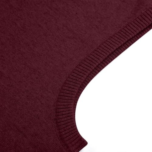 Mens Sweater Vest Wool Blend Knitted Vests Sweaters Classic Rib V-Neck Sleeveless Winter Warm Pullover Waistcoat3