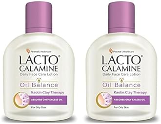 Lacto Calamine Daily Face Care Lotion, Oil Balance for Oily Skin, 120ml (Pack of 2)