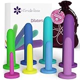 Silicone Vaginal Dilators 510k FDA Cleared - Vaginismus & Pelvic Pain Relief Dilators for Women - Full Set 8-Pack Sizes 1-8 by Intimate Rose