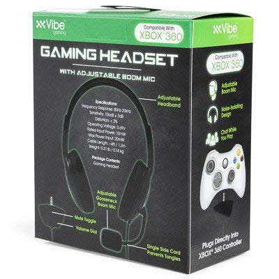 Vibe Gaming Headset for XBOX-360 (BLK 