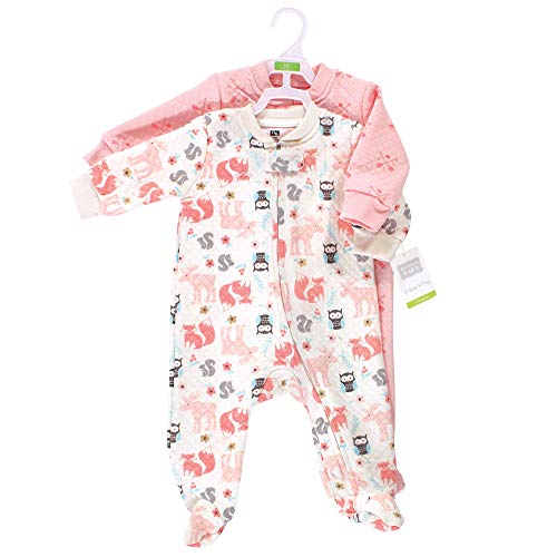 Hudson Baby Unisex Baby Premium Quilted Zipper Sleep And Play, Girl Forest, 3-6 Months #TOP1