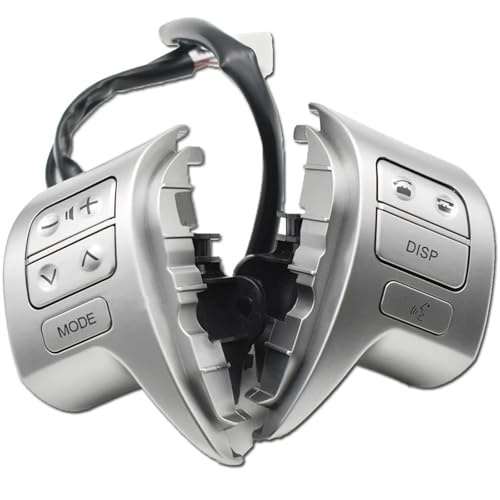 �X�e�A�����O�z�C�[���X�C�b�`�R���g���[�� �ɓK������ �J���[�� ZRE15 2007 2008 2009 �A�b�v�O���[�h�{�^���X�C�b�` 84250-02200 Bluetooth �X�e�A�����O�z�C�[���I�[�f�B�I�R���g���[��(Sliver)