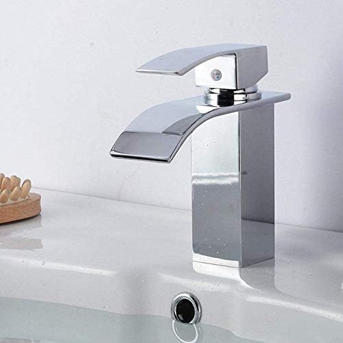 Robinet de lavabo cascade design chromé pour salle de bain moderne chic - 4