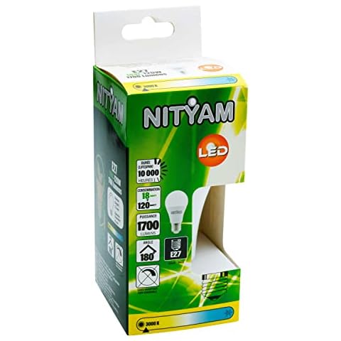 Bombilla LED Nityam 18W E27 3000K Cover